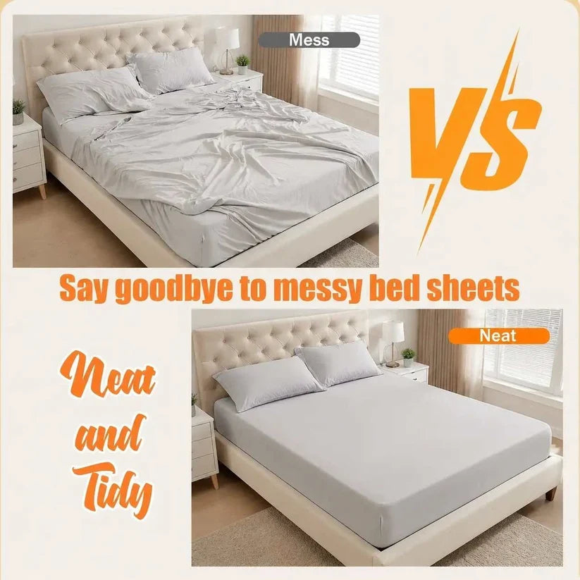 [BUY 1 GET 1 FREE] Heavy Duty Bed Sheet Clips & Invisible Mattress Corner Fasteners