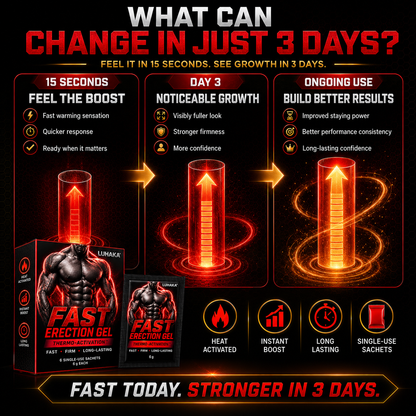 LUHAKA® Fast Erection Gel  (🍆 Enhanced Fullness & Size Appearance ⚡ Stronger, Firmer Erections 🩸 Supports Maximum Blood Flow & Expansion ⏱️ Improved Staying Power & Performance)