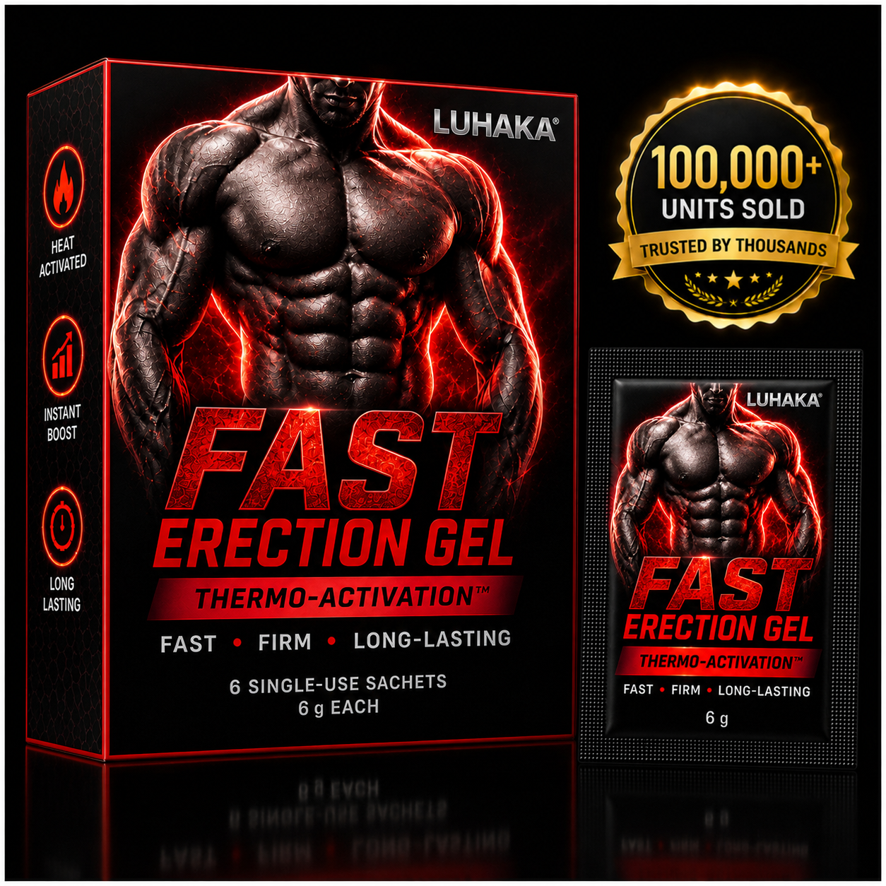 LUHAKA® Fast Erection Gel  (🍆 Enhanced Fullness & Size Appearance ⚡ Stronger, Firmer Erections 🩸 Supports Maximum Blood Flow & Expansion ⏱️ Improved Staying Power & Performance)