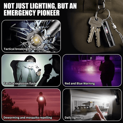 AeroLite Pro Aluminum Flashlight – Pocket-Size Multi-Function Tool