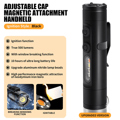 AeroLite Pro Aluminum Flashlight – Pocket-Size Multi-Function Tool